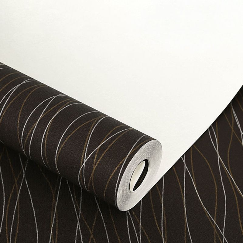 Abstract Netting Wallpaper Roll Contemporary Vinyl Wall Decoration for Living Room