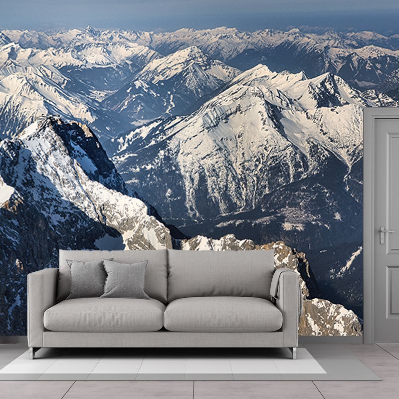 Modern Style Wall Mural Wallpaper Mountains Sitting Room Wall Mural