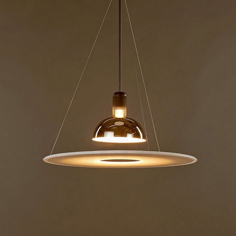 Suspension en forme de bol Light Postmodern 1-Light Pendentif pour le salon