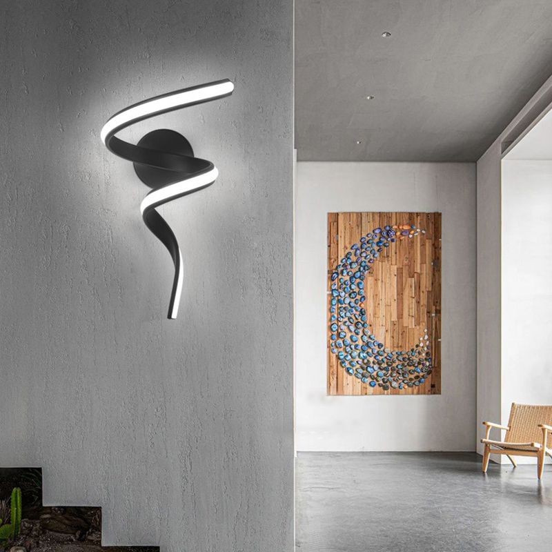 Strip Shape Wall Lamp Modern Wall Mount Lamp with Silica Gel Shade for Bedroom