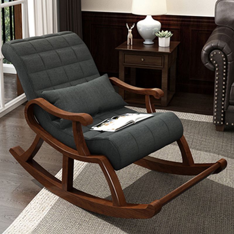 Mid-Century Recliner Chair Tufted Cushions Recliner Chair With A Lumbar Pillow