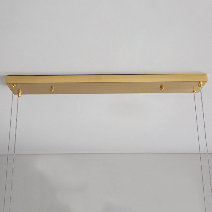 Modern 1/2-Light Golden Kitchen Island Lighting LED Ceiling Light