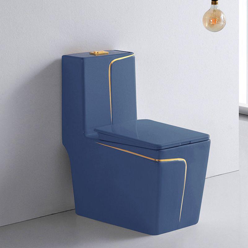 Traditional Ceramic Flush Toilet Floor Mounted Toilet Bowl for Washroom