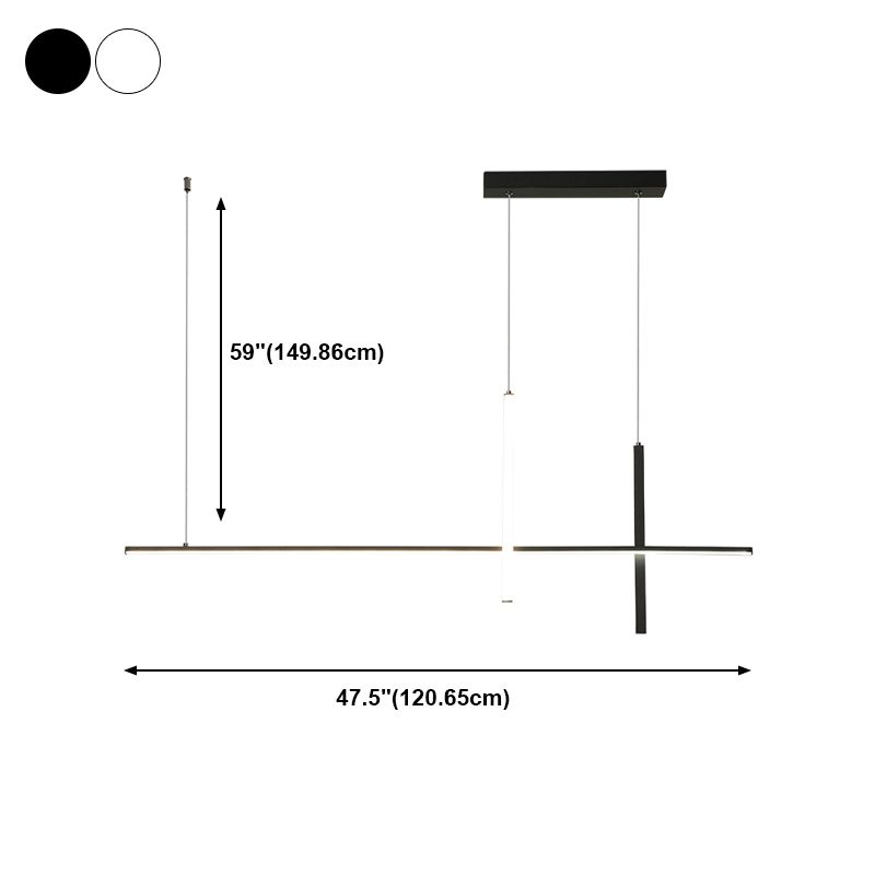 Zeitgenössische Inseln Leichte Einfachheit hängende Beleuchtung für Wohnzimmer