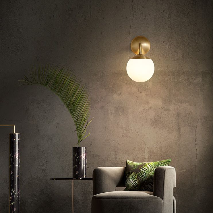 Moderne Simplicity Globe Wandmontierte Leuchtenmontage Glasmontage Leuchte für Wohnzimmer
