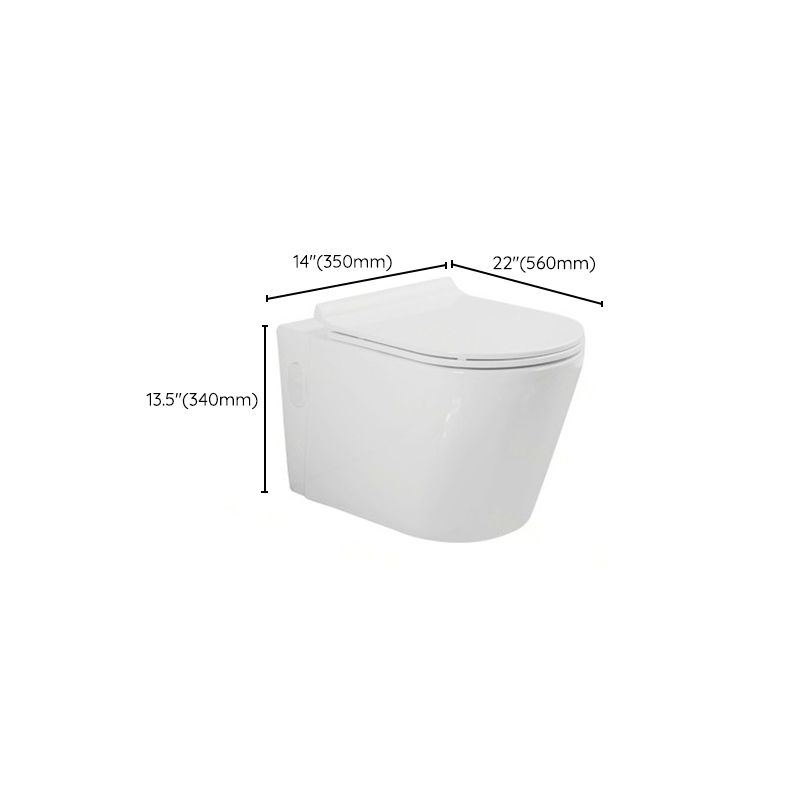 Modern Wall Hung Toilet One-Piece Urine Toilet with Seat for Washroom