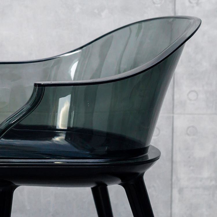 Contemporary Plastic Indoor-Outdoor Chair of 23'' Wide Dining Arm Chair