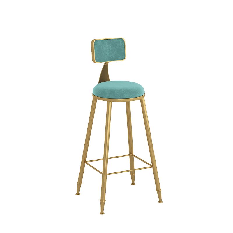 Scandinavian Upholstered Counter Stool Bar-height Bar Stool for Living Room