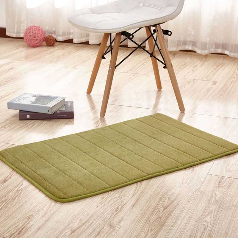 Alfombra informal con estampado de rayas, alfombra interior de poliéster multicolor con respaldo antideslizante, alfombra para sala de estar que admite mascotas