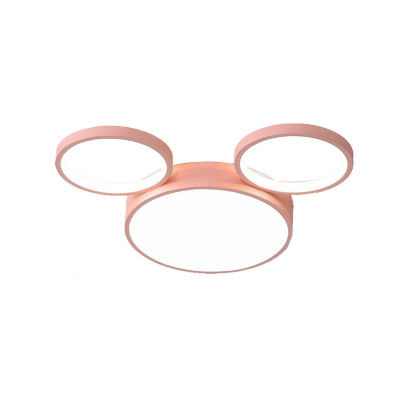 Souris enfants chambre encastré lumière acrylique Style nordique bonbons couleur plafonnier