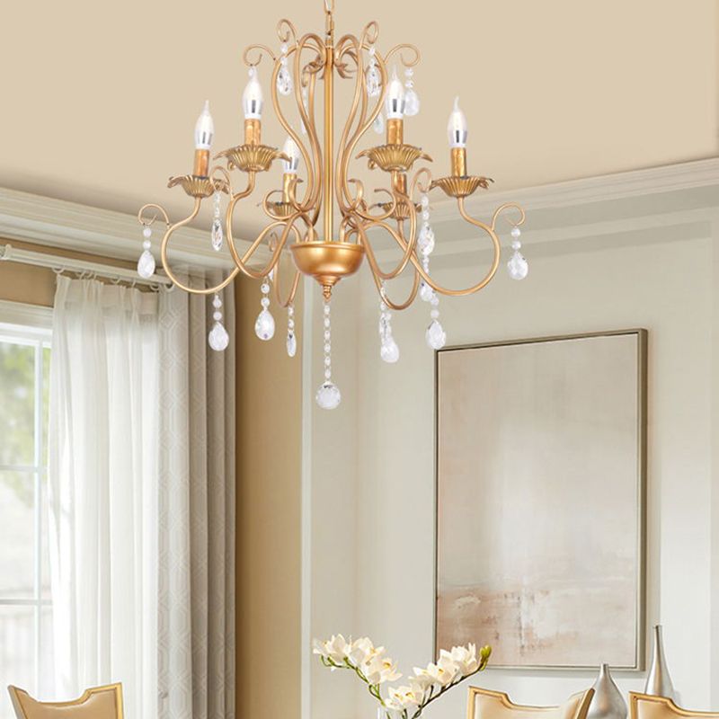 Wrought Iron Pendant Light Sputnik Contemporary Pendant Light for Living Room