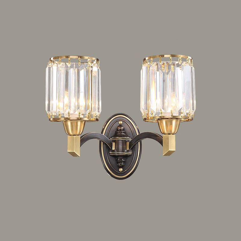 Lampada a parete in metallo con criminalità tamburo Postmodern a parete montata