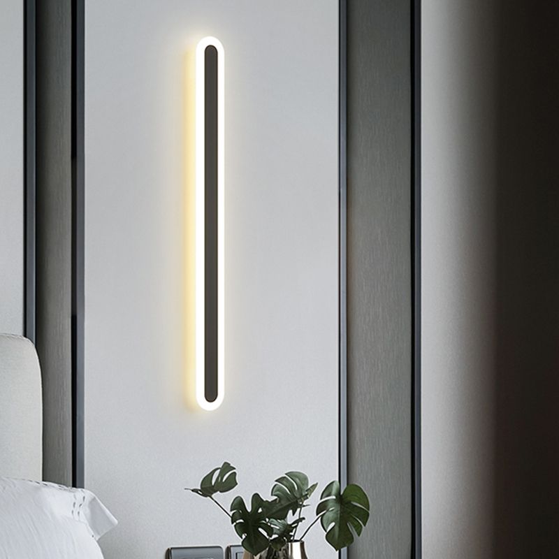 Modern Style Metal Wall Light Minimalist LED Wall Sconce Light for Bedroom