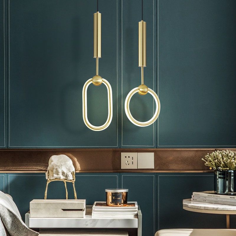 Iluminación colgante lineal minimalista, silicona de lujo colgante de silicona para sala de estar