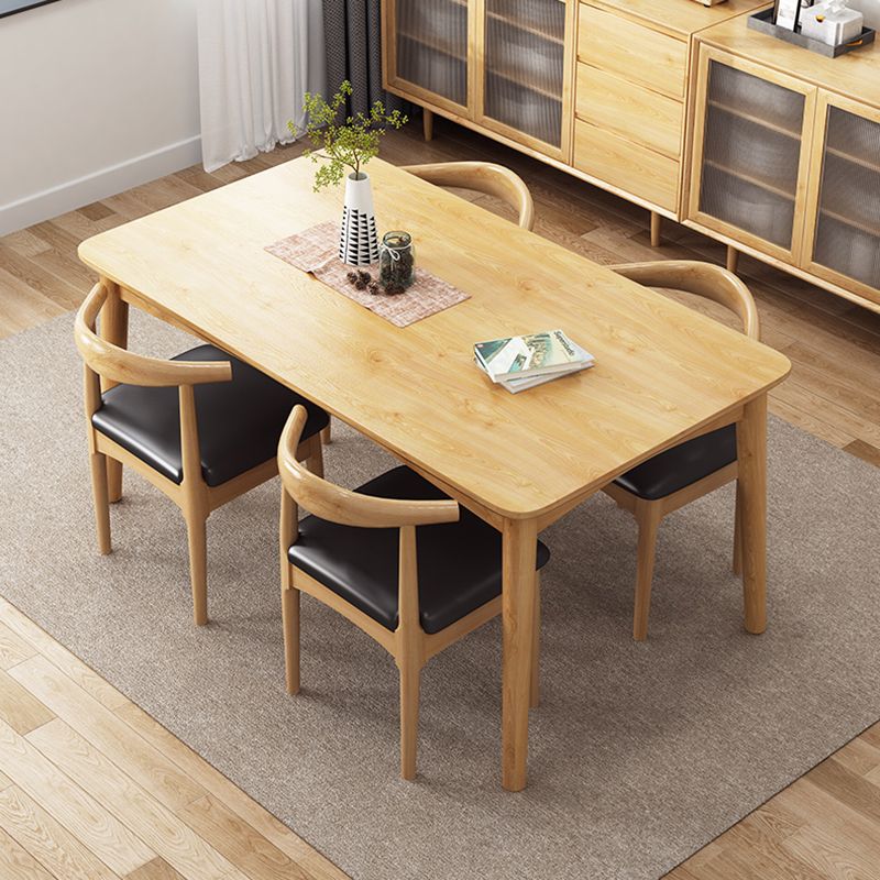 Silla de comedor de estilo tradicional, silla individual lateral sin brazos de cocina con patas de madera