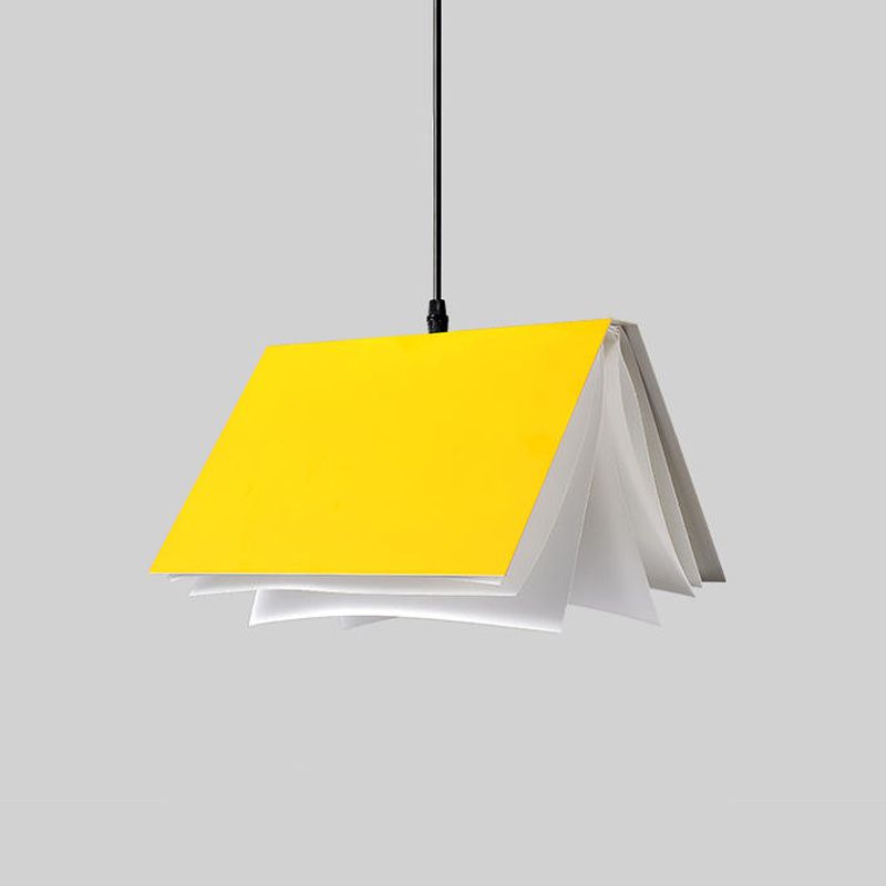 Metal Creative Pendant Light 1-Light Book Hanging Ceiling Light for Coffee Shop