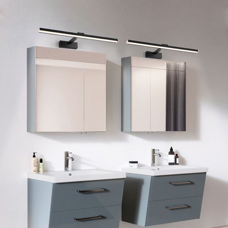 Moderne lineare Waschtischleuchten Acryl 1-Licht-Wandbeleuchtung für Badezimmer