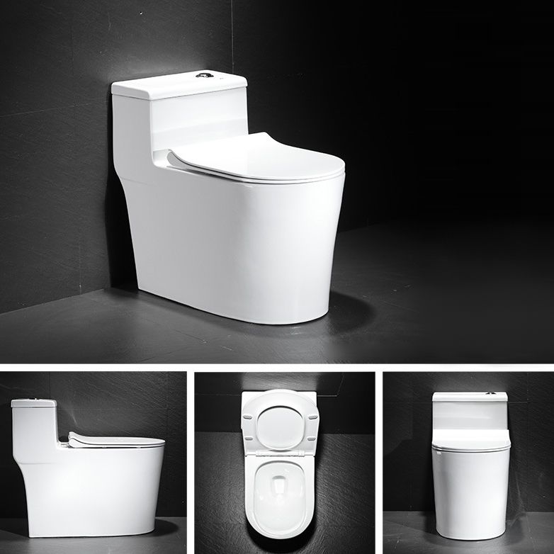 Contemporary One Piece Toilet Floor Mounted Toilet Bowl for Washroom