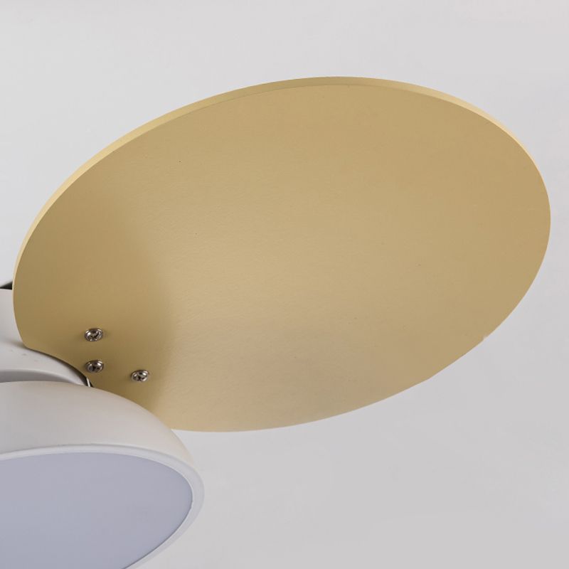 Luce a ventola appesa al macaron LED LED LED SEMI FLUSH MONTO LAMPO