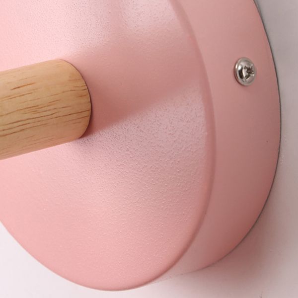 Geometric Metal Wall Sconce Modern Nordic Macaron 1 Light Wall Mounted Light