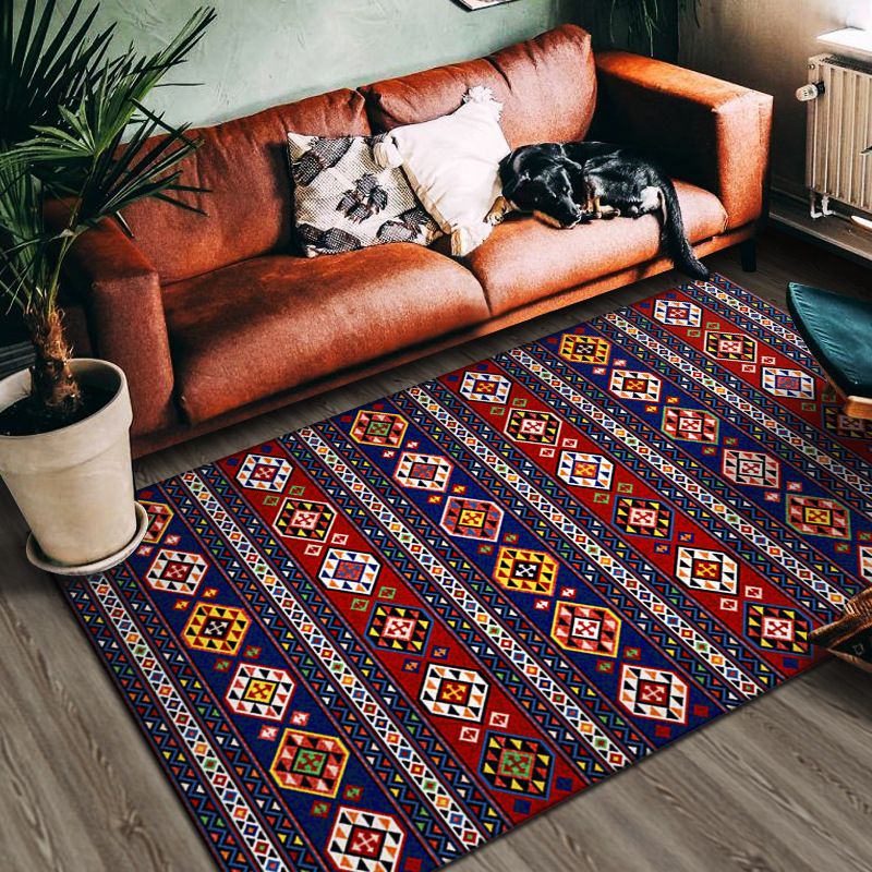 Room Red Room Carpet Bohemian Americana Pattern tapis Polyester Area Area Rapier