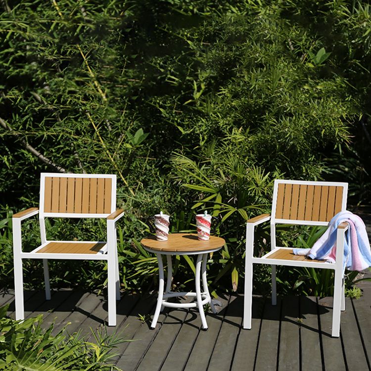 Industrial Dining Side Chair/Dining Armchair with Aluminum Base