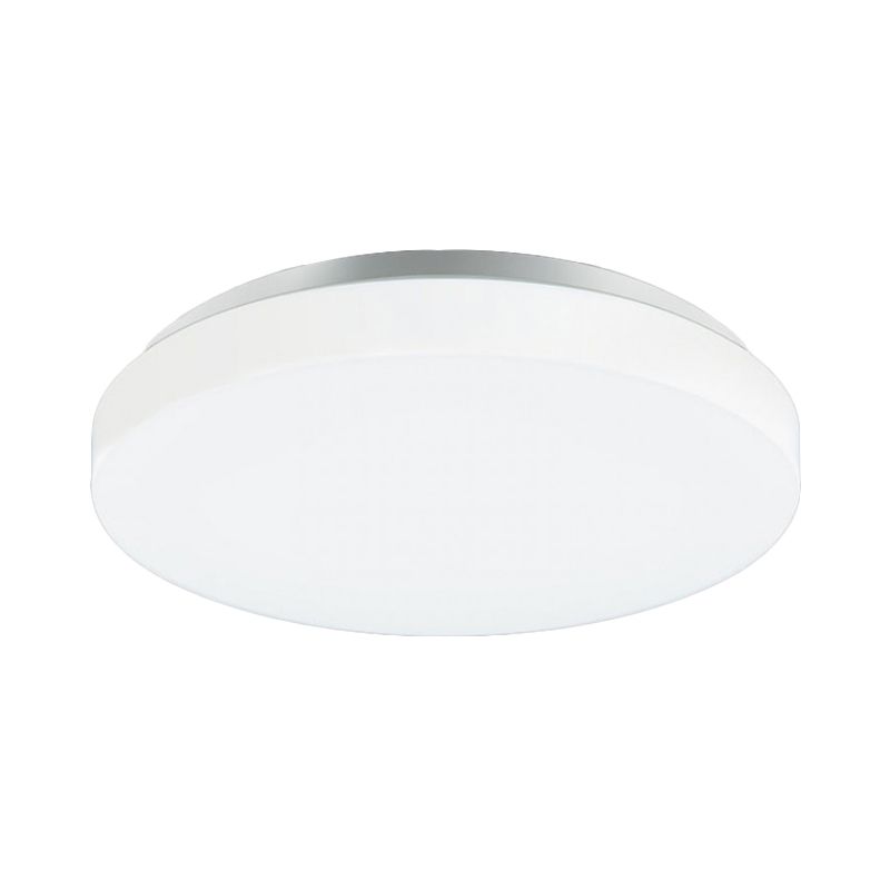 Simple Round Massimale Montato Fixture con Acrilico Shade Metal White LED 7,5 "/9" /12 " Dia Flush Massimale Light per Bedroom