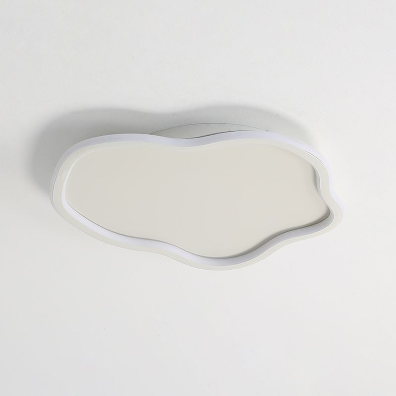 Plafonnier LED créatif moderne, luminaire de plafond en forme de nuage de fer avec abat-jour en acrylique