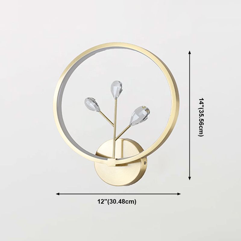 Runde Schatten Metall Wandleuchte modern