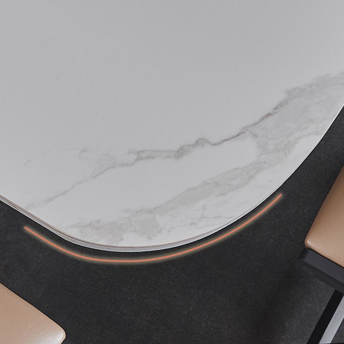 Modern Style Furniture Trestle Base Dining Site Table,59"L x 31.5"W x 29.3"H