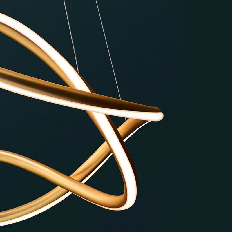 Araña colgante de metal estilo moderno 1 lámpara de lámpara de luz iluminación