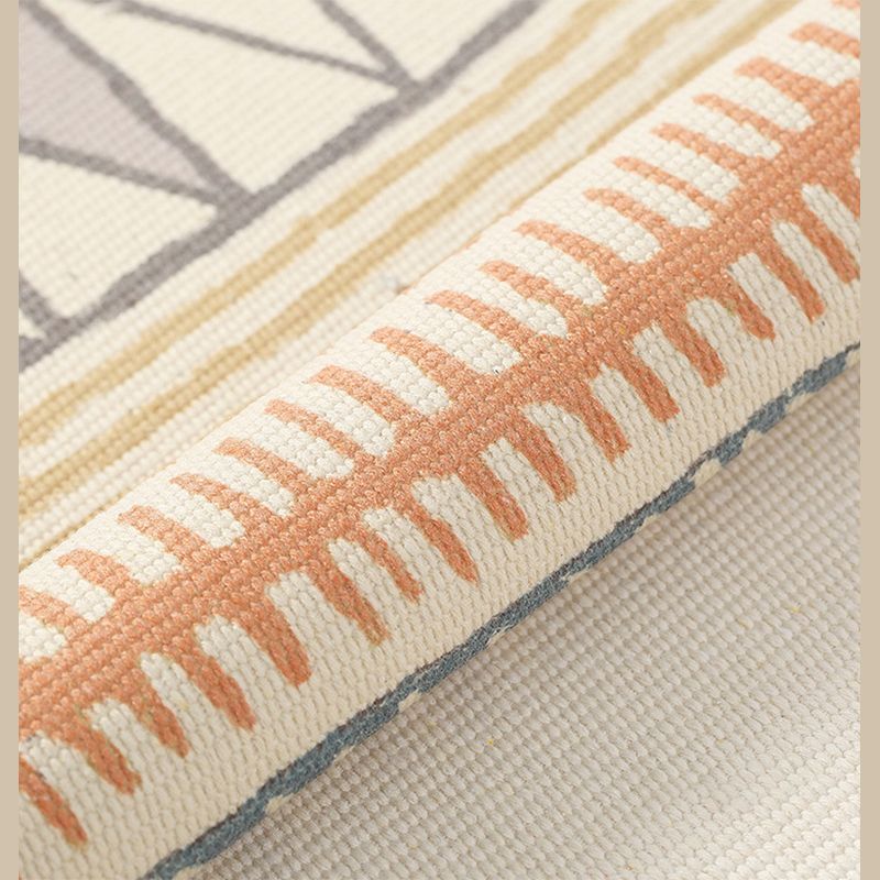 Yellow Plants Indoor Carpet Polyester Casual Area Rug Washable Rug for Home Decor