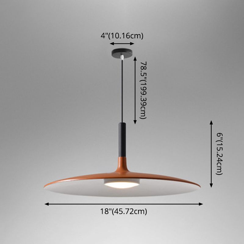 Flying Saucer LED -Suspensionslampe Neuheit Minimalist Metal Restaurant Hanging Anhänger
