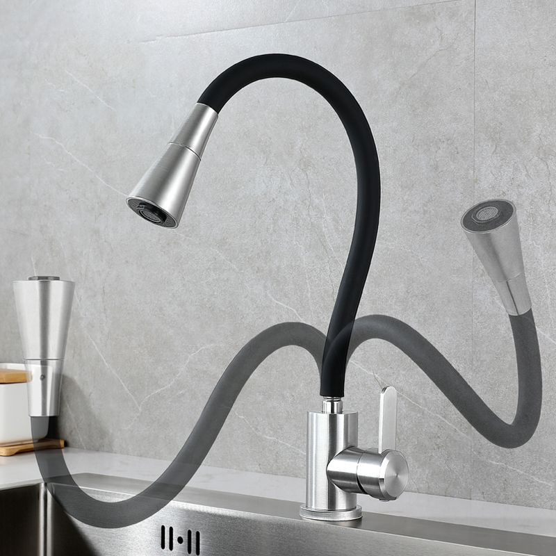 Modern Universal Tube Water Filler One Handle High Arch Kitchen Faucet