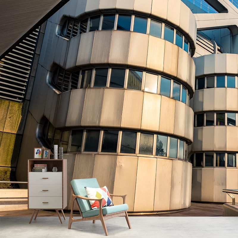 Customized Construction Mural Decorative Mildew Resistant Home Decor