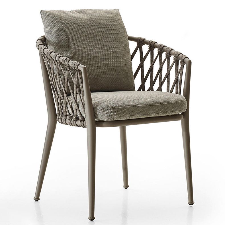 Boho Style Dining Set Rectangular 1/5/7 Pieces Dining Set with Metal Base