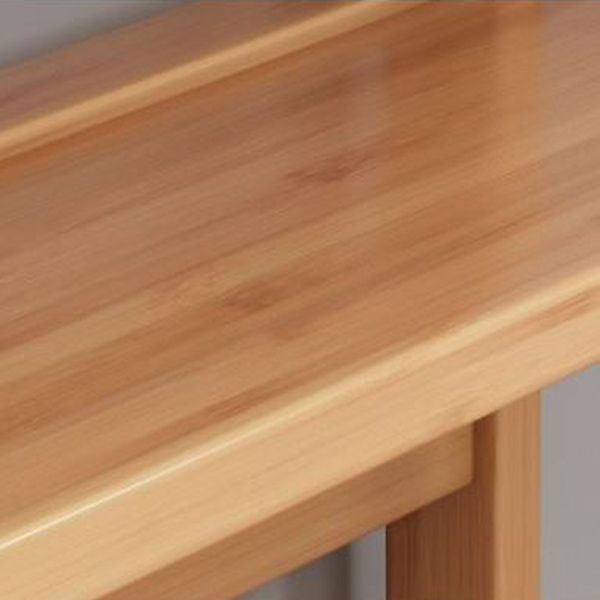 Bamboo Shelf Bookcase Natural Open Back Bookcase for Study Room