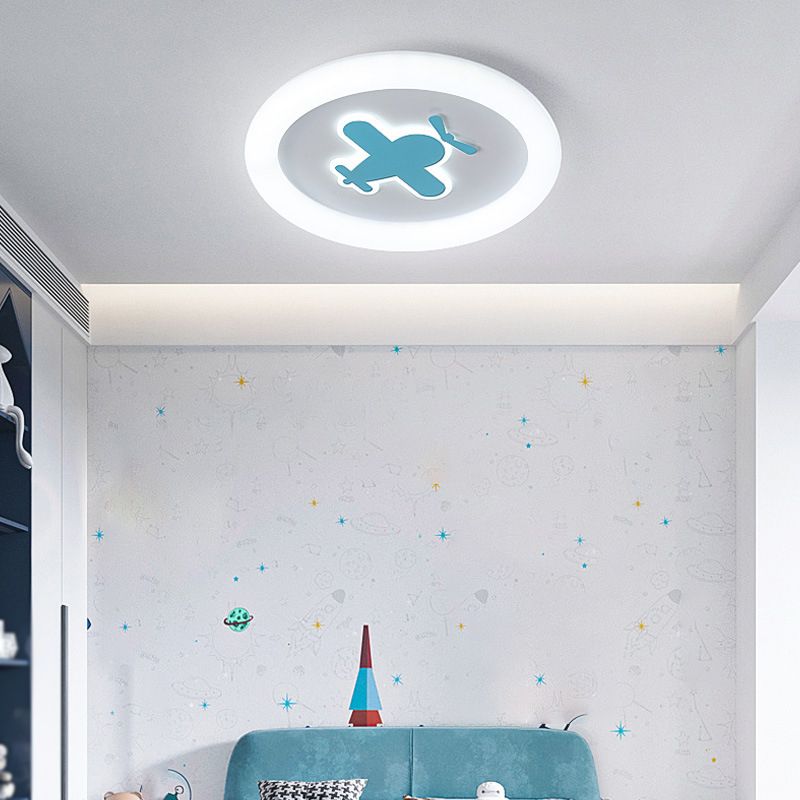 Children Flush Mount Lighting Contemporary LED Ceiling Light for Home