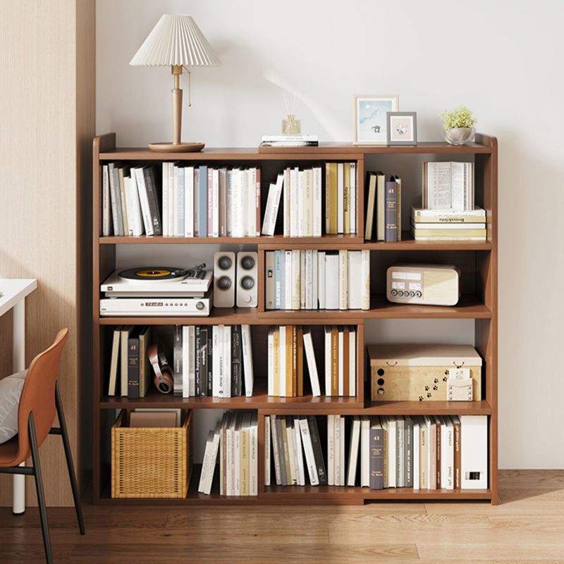 Engineered Wood Modern Bookcase Standard Open Back Bookshelf