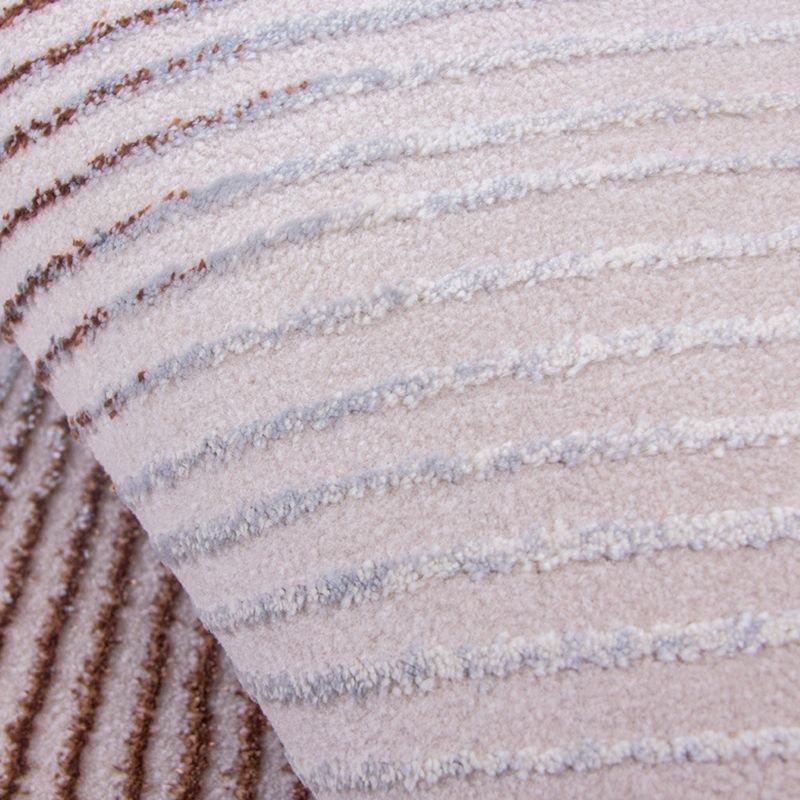 Brown Abstract Pattern Rug Polyester Washable Area Rug Washable Rug for Living Room