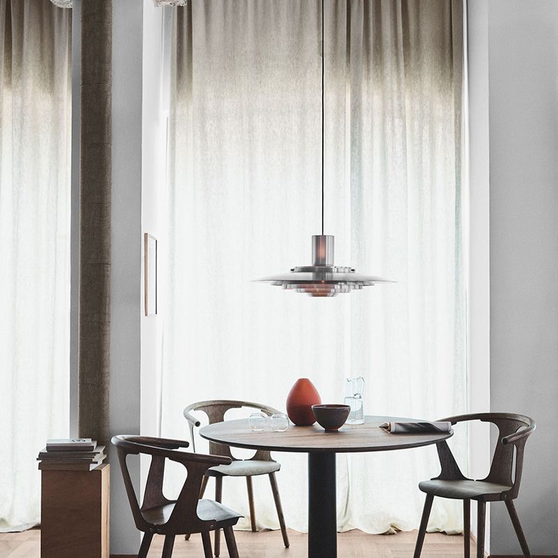 Metal Unique Shade Hanging Lights Modern Style 1 Head Hanging Mount Fixture