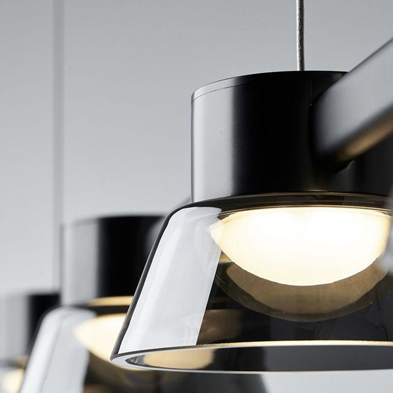 Modern Glass Island Lighting Fixture Creative LED Pendant Light for Dining Room