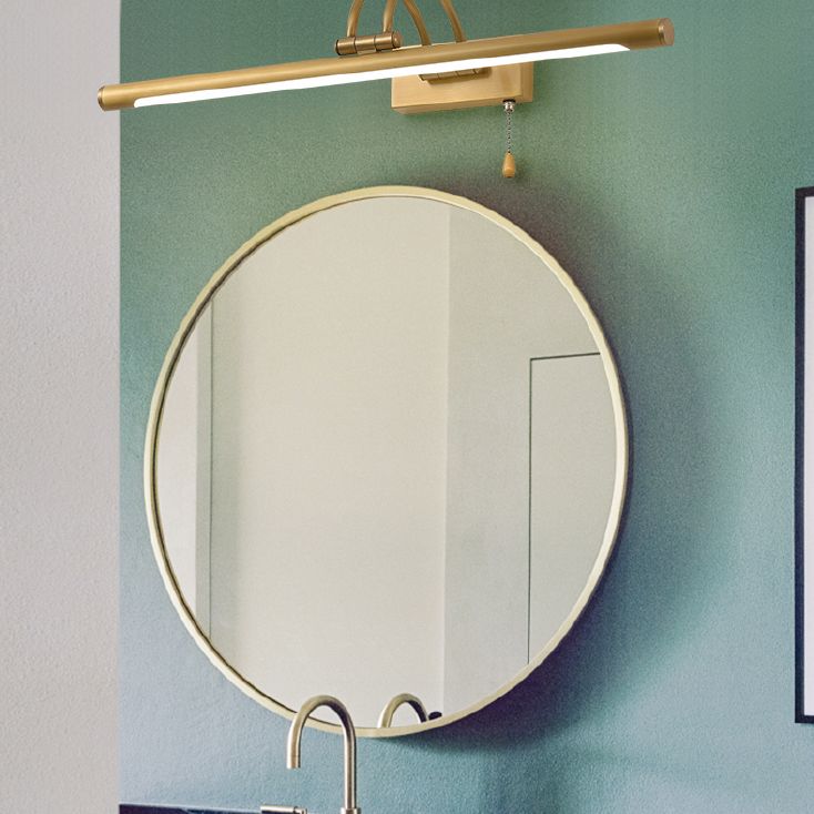 Lampe murale à LED créative moderne Copper linéaire Lumière murale extensible avec une teinte acrylique