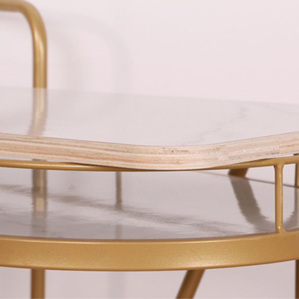 31.1"H Modern Rolling Prep Table Rectangular Metal Prep Table for Home Use