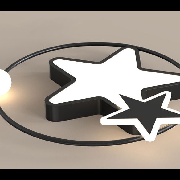 Plafonnier LED en forme d'étoiles en acrylique, Protection des yeux, lampe encastrée en aluminium de Style moderne pour chambre d'enfant