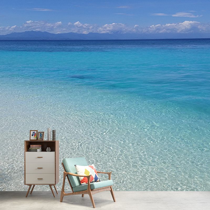 Romantic Photography Sea Wall Mural Wallpaper Sitting Room Wall Art