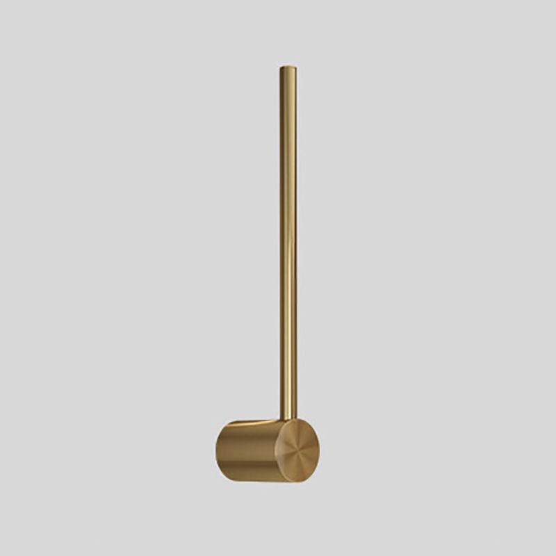 Brass Straight Wall Light Postmodern LED Wall Sconce in Gold for Living Room