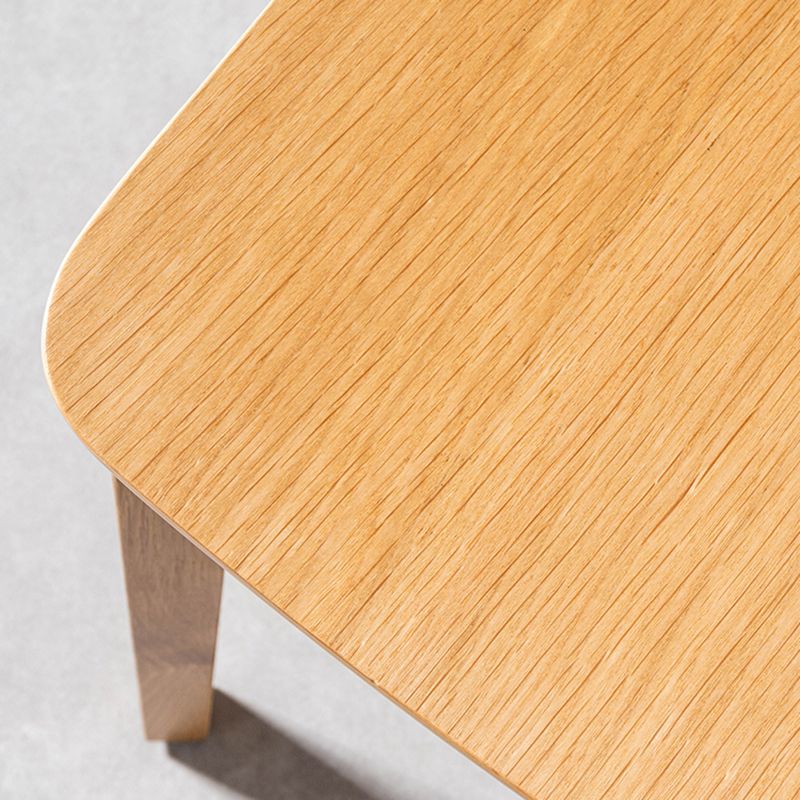 Silla de comedor de madera moderna con respaldo abierto, sillas laterales sin brazos para el hogar