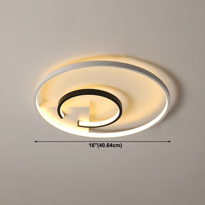 Montaje de techo de LED de estilo minimalista de techo de círculo de aluminio