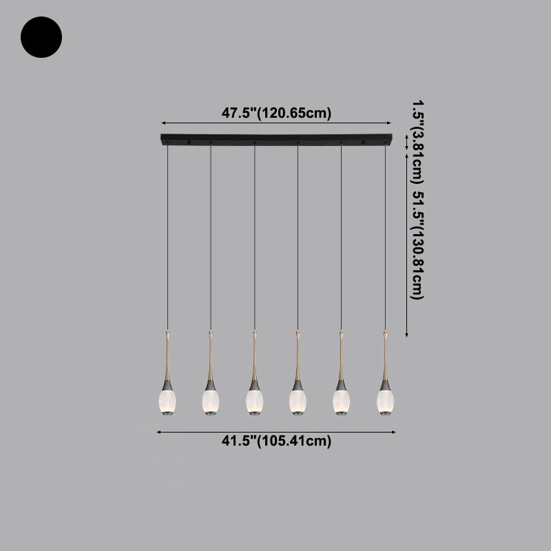 Unique Shape Island Lights Contemporary Style Metal Island Lighting